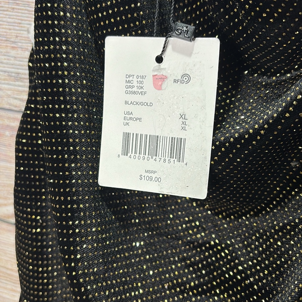 Gibson Latimer Sparkly Beautiful 1 Shoulder Long Dress size XL Bin O - Picture 5 of 7